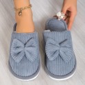 Blue & Gray Toe Bow