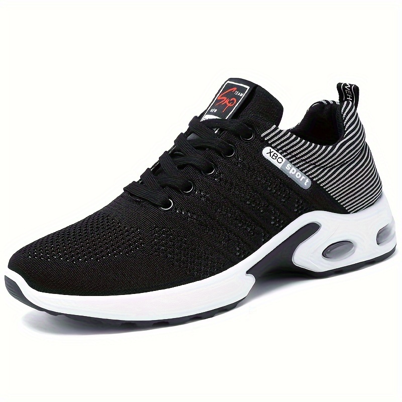 running shoes men s trendy woven knit breathable comfy non details 2