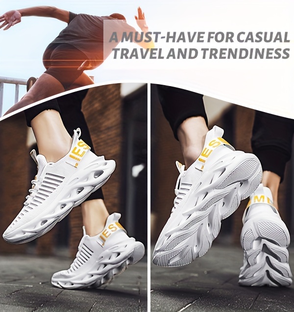 trendy blade type sneakers men s good shock absorption comfy details 1